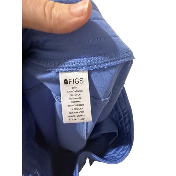 Figs scrub set Catarina top Women’s Cade Cargo Drawstring Pants medium blue - Picture 8 of 8